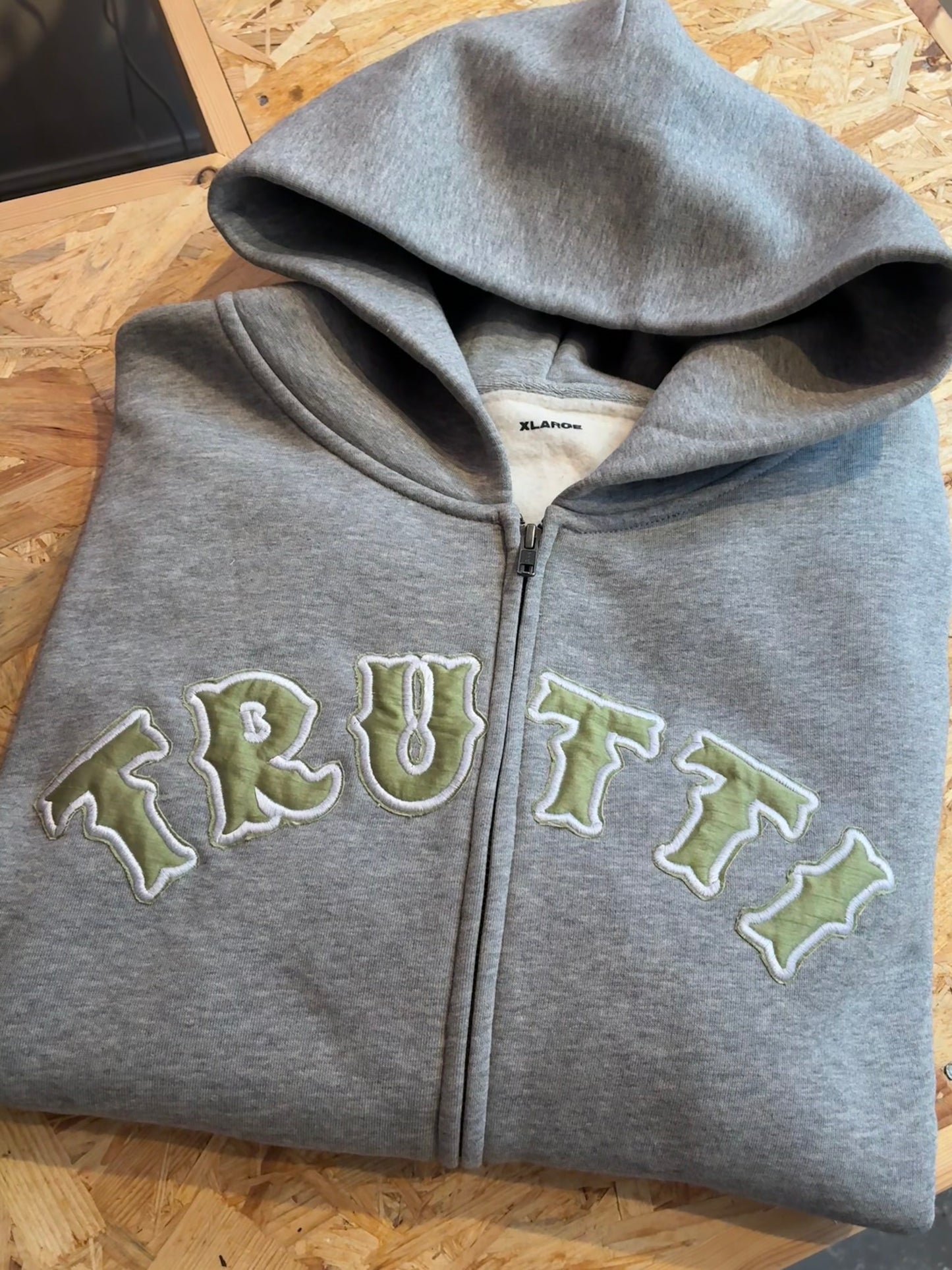 Ultra Appliqué Zip-up Hood