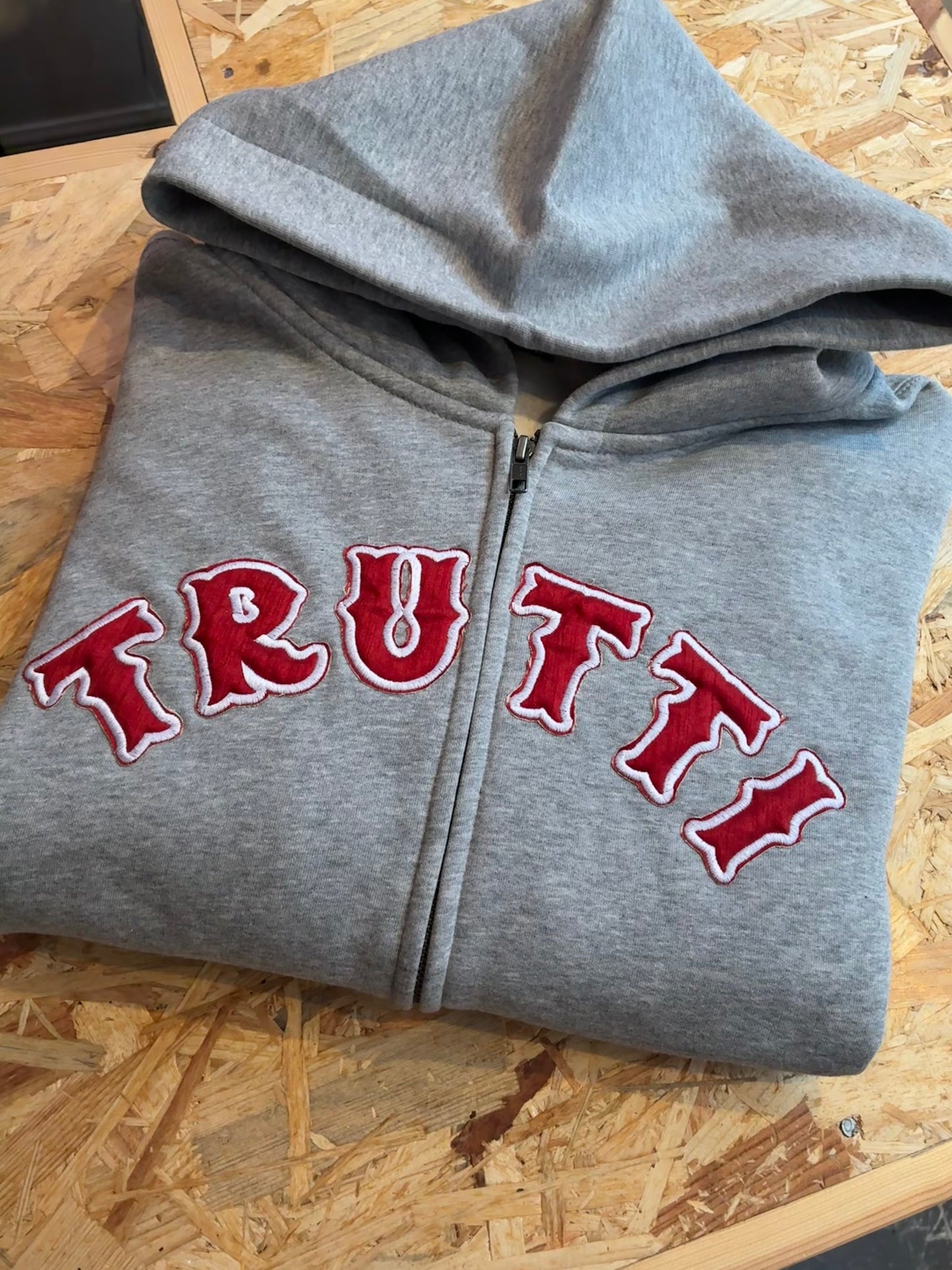 Ultra Appliqué Zip-up Hood