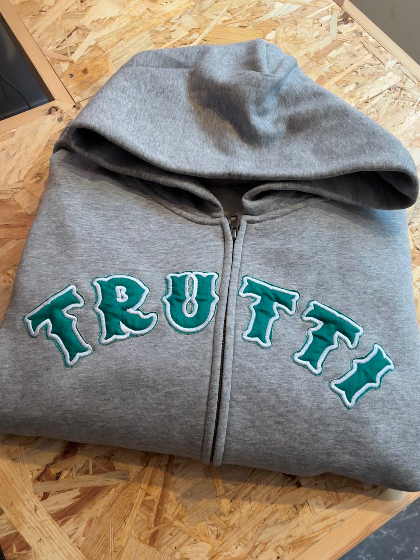 Ultra Appliqué Zip-up Hood