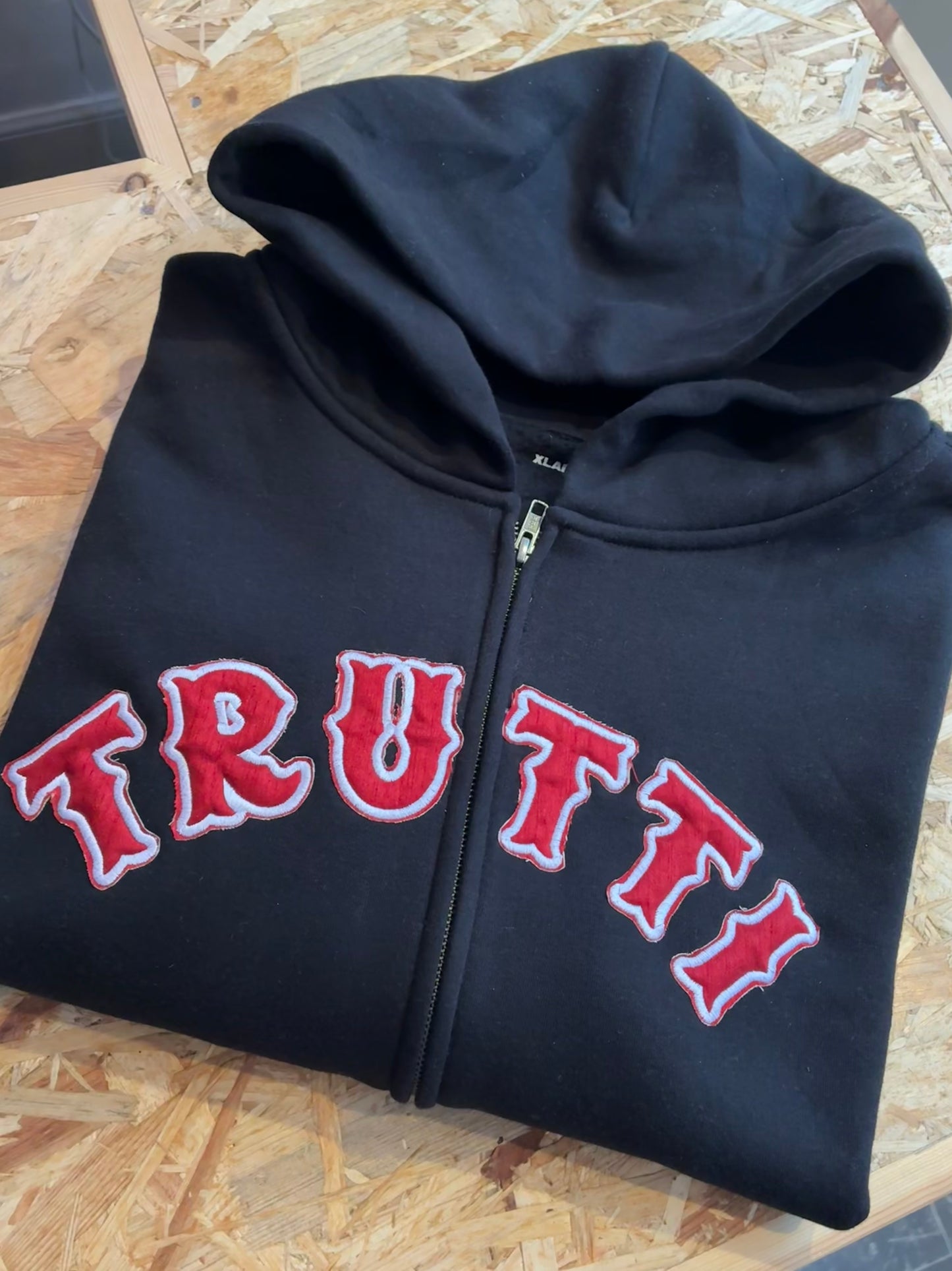 Ultra Appliqué Zip-up Hood
