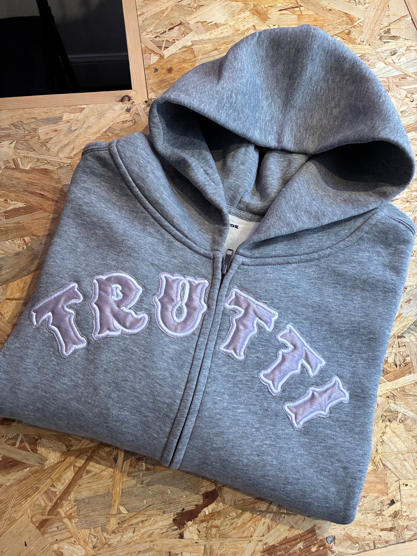 Ultra Appliqué Zip-up Hood